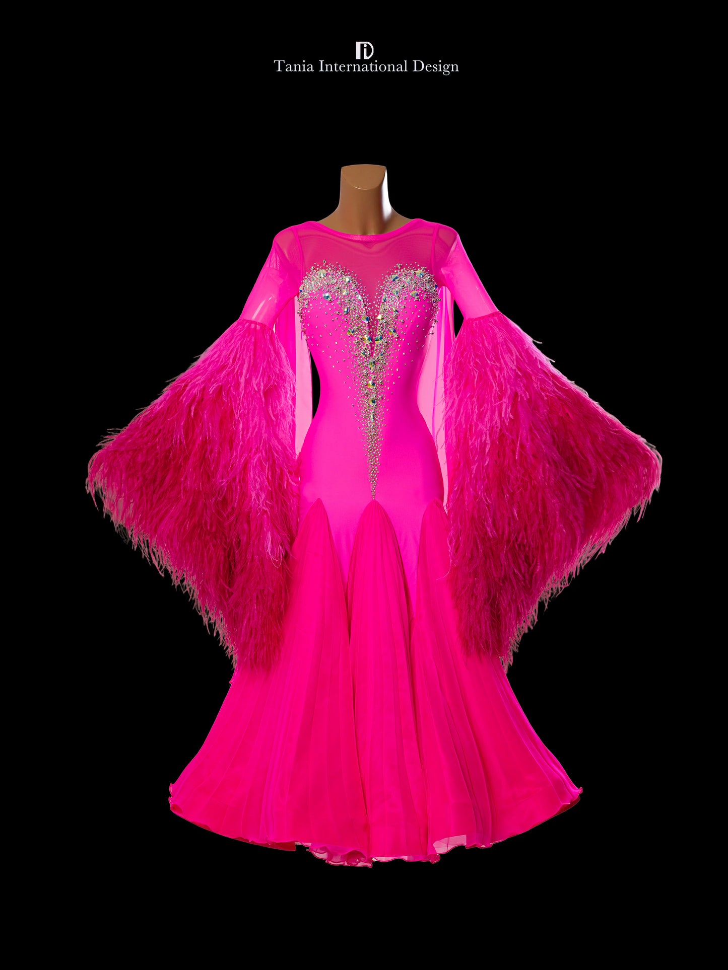 TID M369 women's ballroom dance dress ballroom dance professional competition costume - Mine·Jas