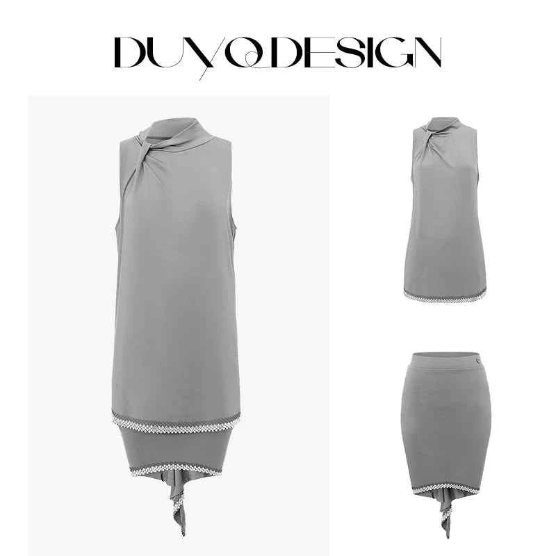 DUYQDSIGN014 Nine-color classic welfare set, including tops and skirts