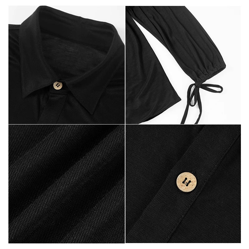 DUYQ "New Men" 018 Classic replica loose shirt top national standard men's Latin dance practice clothes