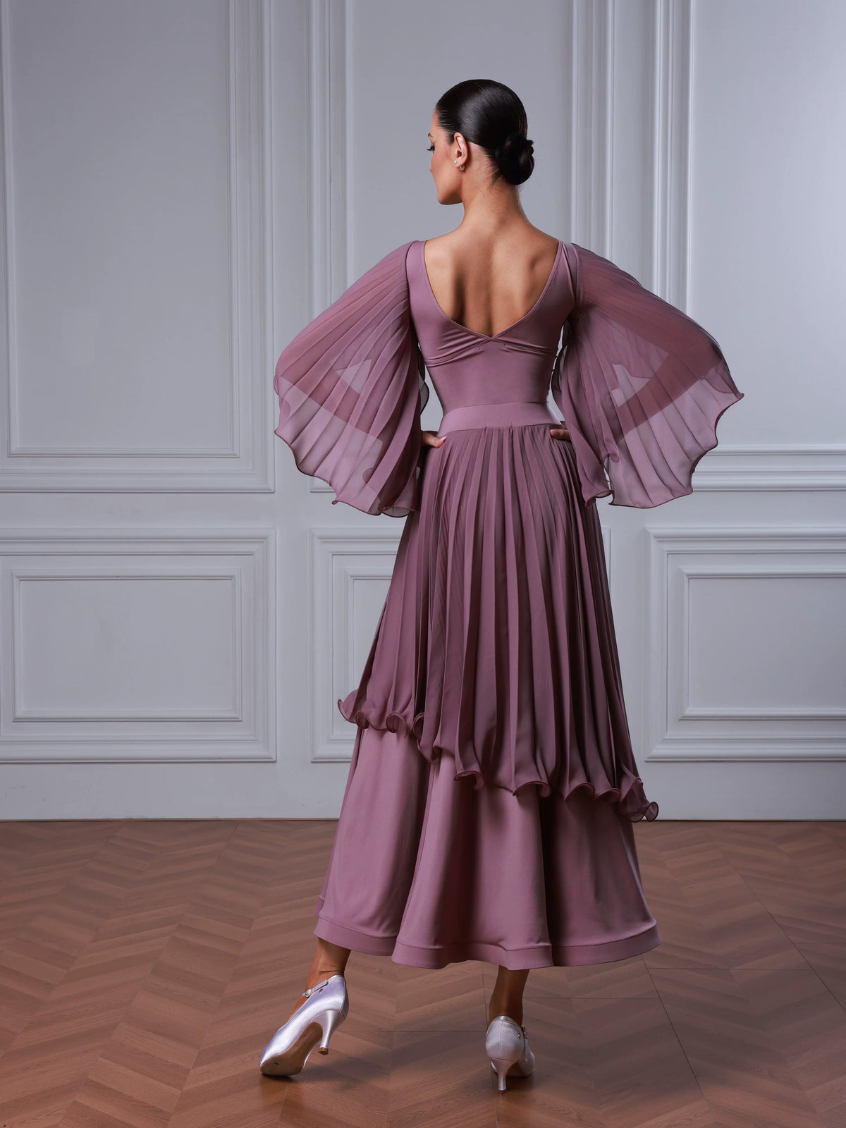 TID modern dance practice suit women's new pleated skirt fashion dance clothes ballroom dance skirt