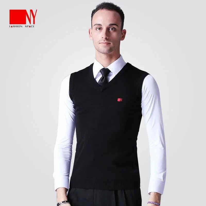 NY Fashion Ballroom Dance Top Latin Dance Vest Men's Wool Vest Practice Suit Dance Suit 16632SP-A