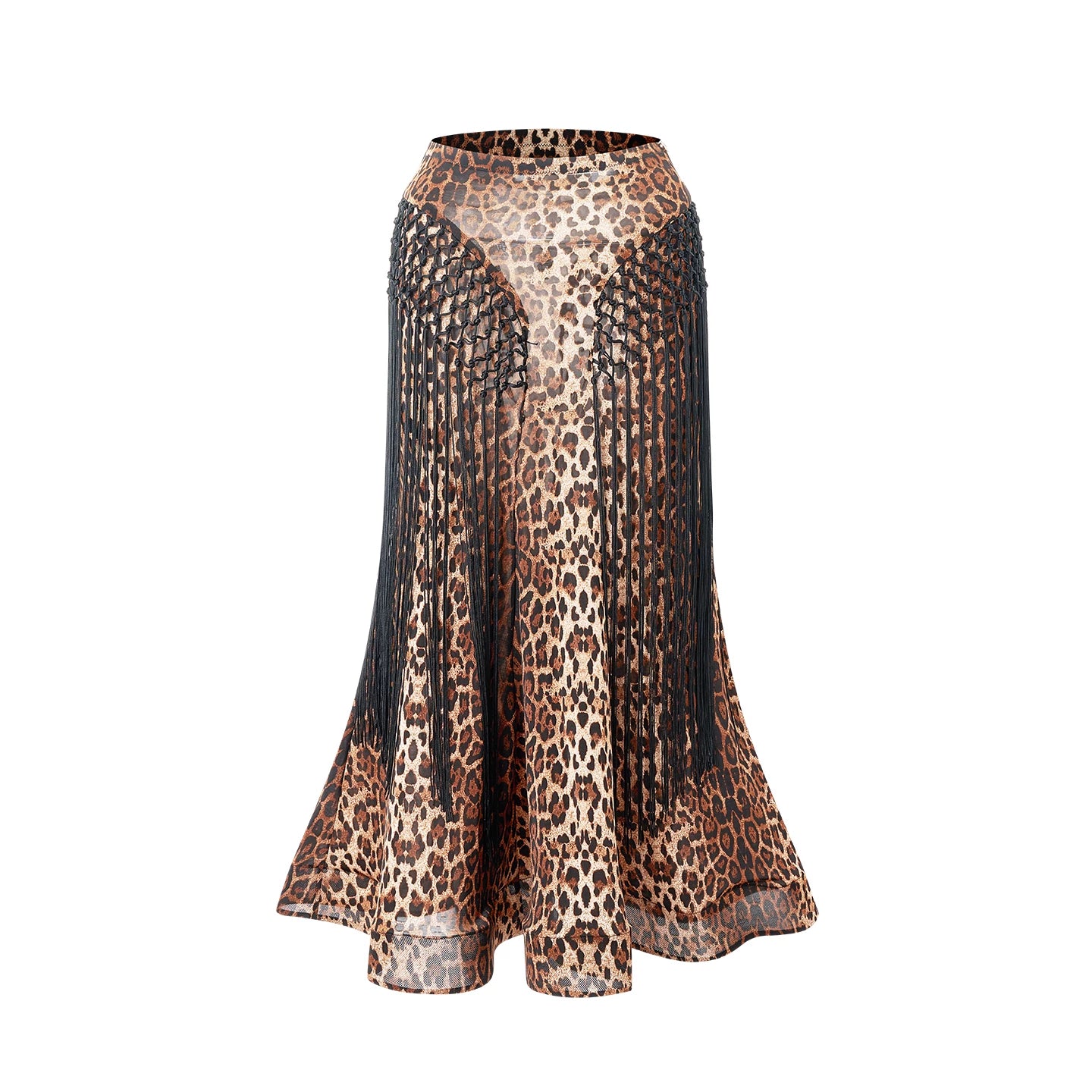 DUYQ "Leopard Hidden, Xia Ying" Modern 009 Neck Fringed Top National Standard Women's Modern Dance Clothing Professional New Products