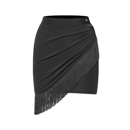 DUYQ children's style "Mountain Awakening Rain" 003 classic slanted shoulder short Latin dance girls' practice clothes professional
