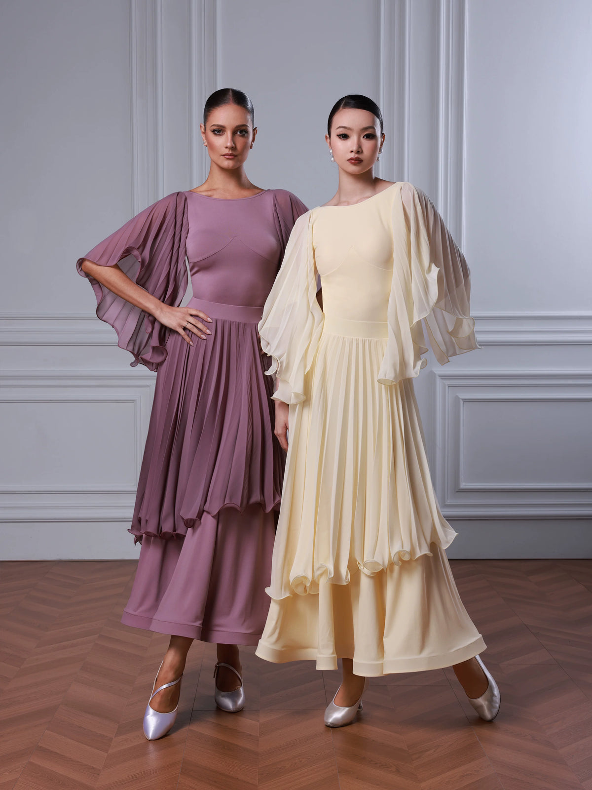 TID modern dance practice suit women's new pleated skirt fashion dance clothes ballroom dance skirt