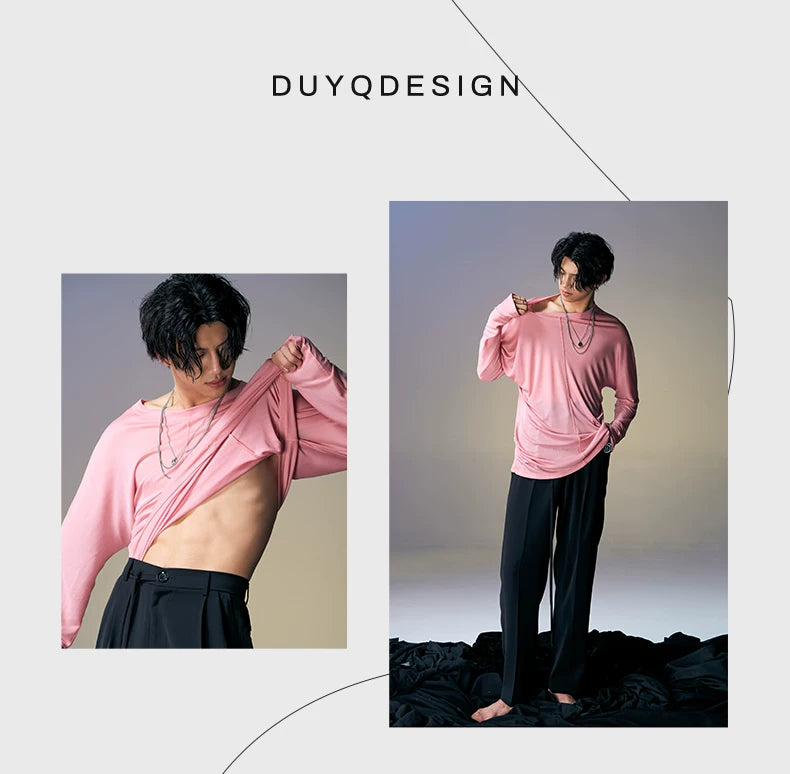 DUYQ "New Men" 009 Minimalist one-button finger top National standard Latin dance practice suit