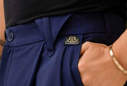 DONGXIN Men's High Waist Dance Pants, Durable & Comfortable Straight Leg Practice Trousers NK710