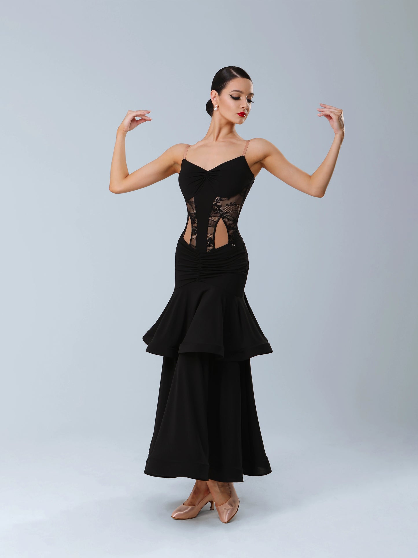 TID.D022 new ballroom dance swing skirt Latin dance performance suit Modern dance suit