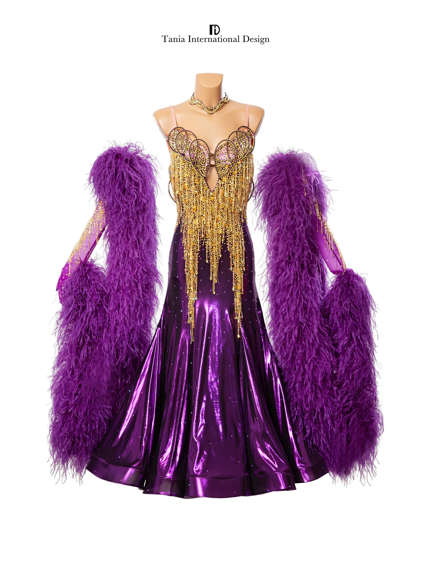 TID women's ballroom professional competition costume M1212 - Mine·Jas