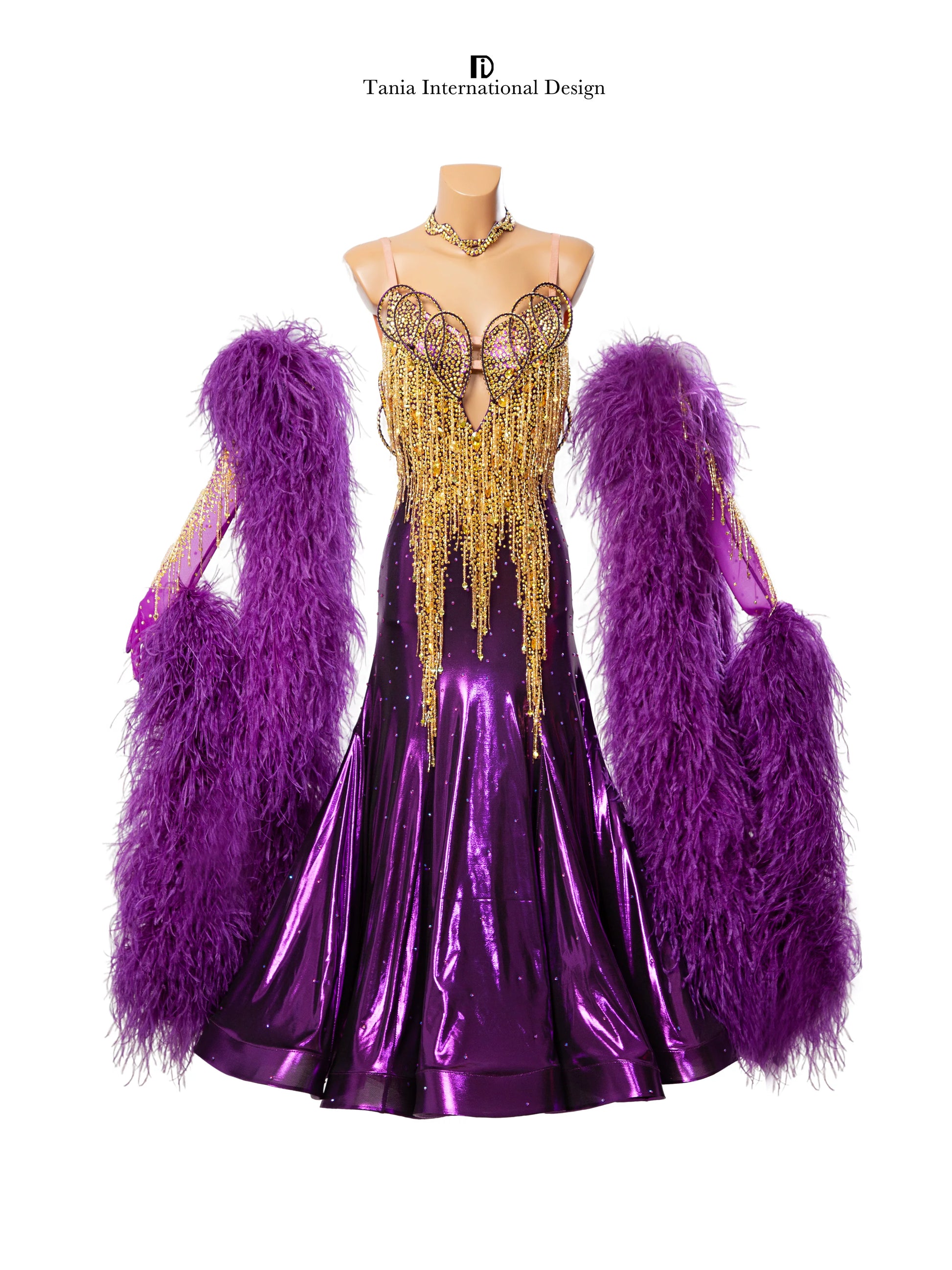 TID women's ballroom professional competition costume M1212 - Mine·Jas