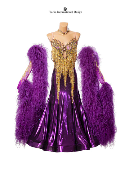 TID women's ballroom professional competition costume M1212 - Mine·Jas