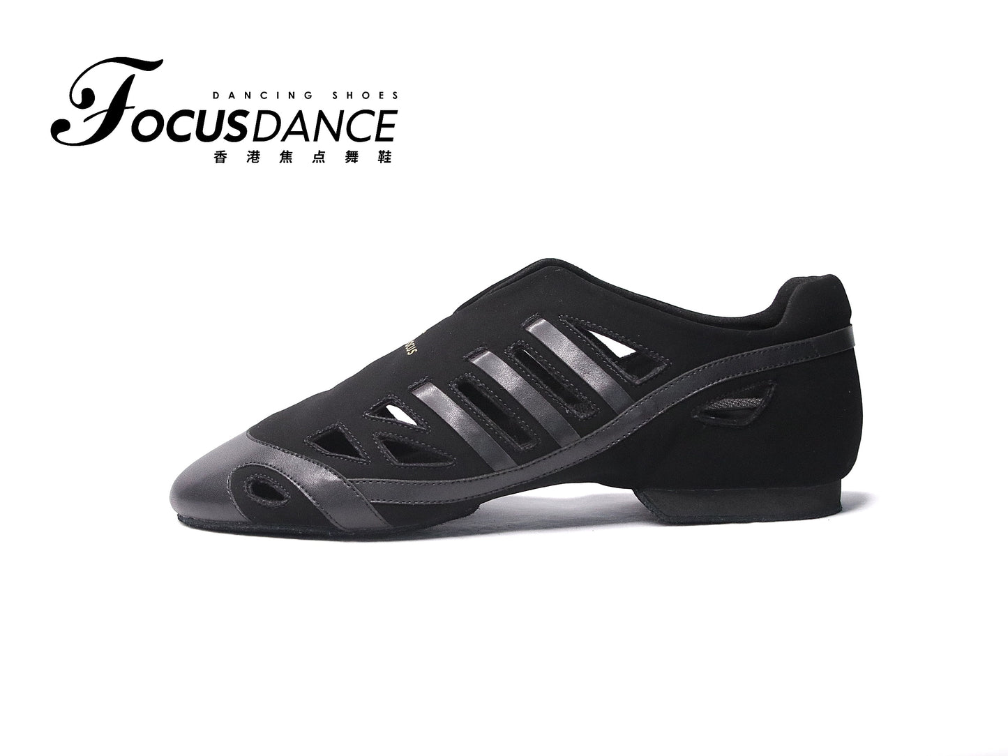 FocusDance  Dance Shoes Original Design Teacher Shoes Breathable Hollow Latin Modern Flat Bottom with Root