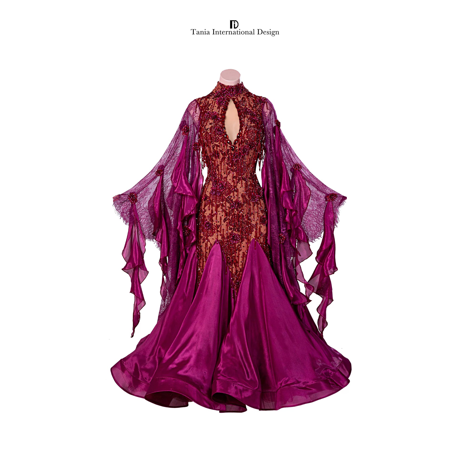 TID M1293A women's ballroom dance dress ballroom dance professional competition costume - Mine·Jas