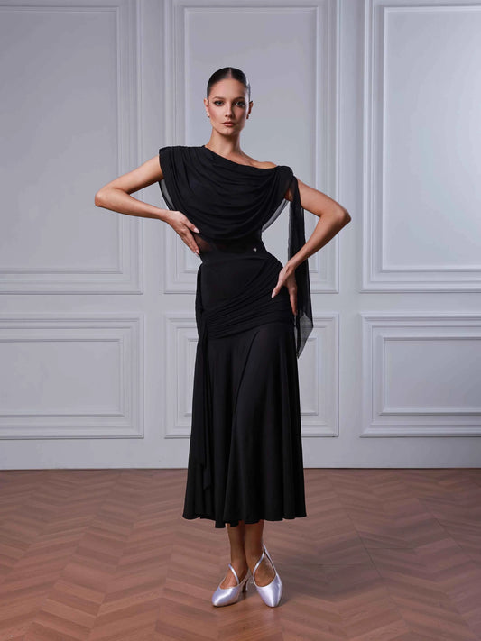 TID modern dance practice suit female ballroom dance practice suit waltz skirt B082/S051
