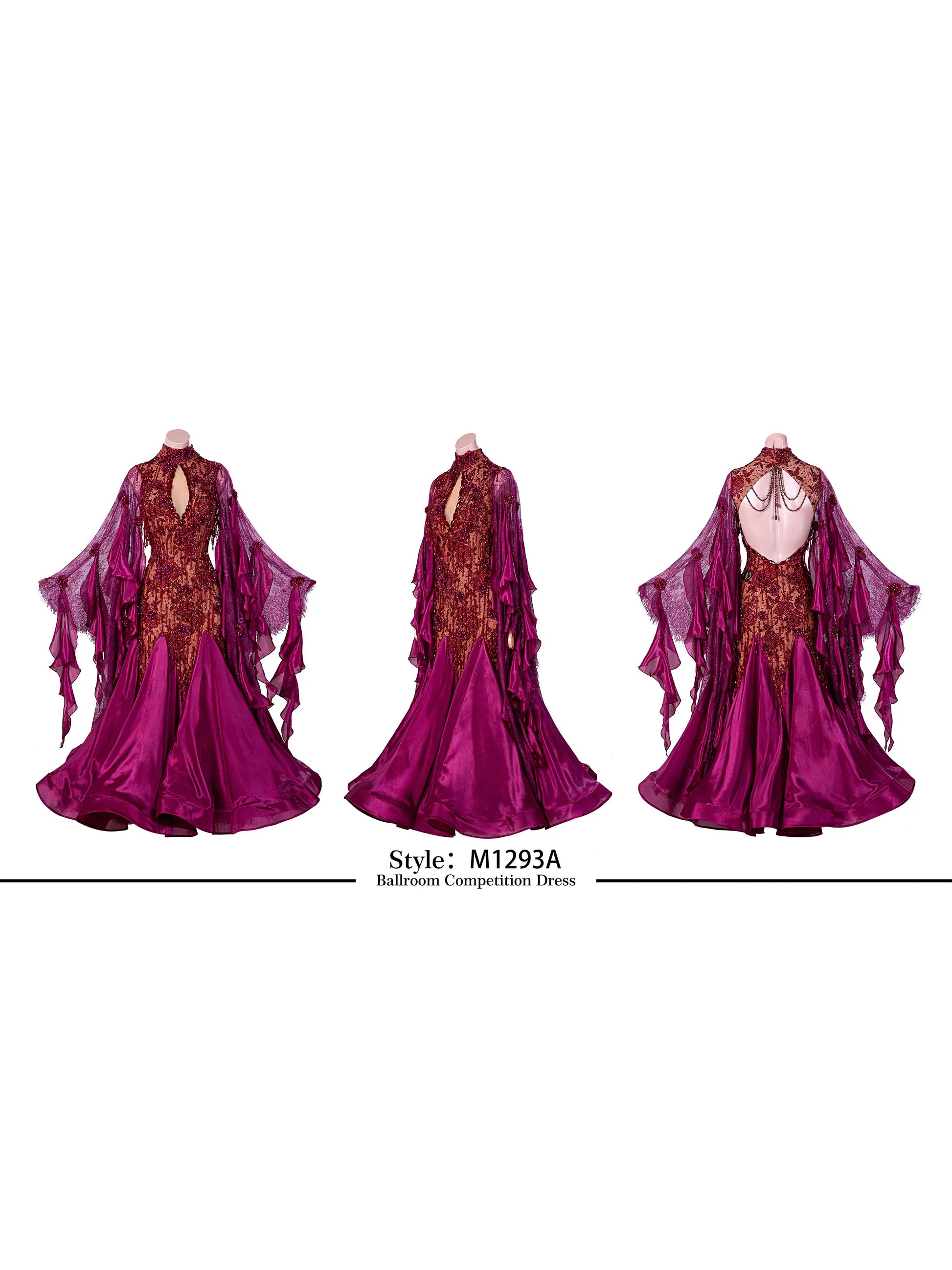 TID M1293A women's ballroom dance dress ballroom dance professional competition costume - Mine·Jas