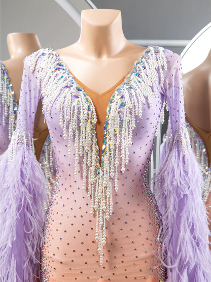 TID M1315 women's ballroom dance dress ballroom dance professional competition costume - Mine·Jas