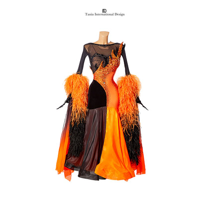TID M1299 women's ballroom dance dress ballroom dance professional competition costume - Mine·Jas