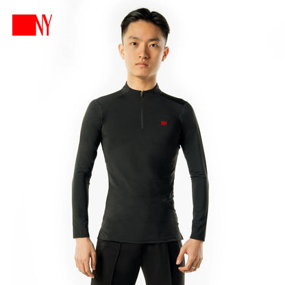 NY Dance Suit Top Men's Long Sleeve Practice Suit Latin Dance Adult Dance Practice Suit 25106S
