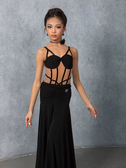 TID children's ballroom dance dress new ballroom dance waltz swing skirt special national ballroom dance watch performance uniform