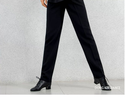 DONG XIN.NY834 Dance Suit [Rhythm Dancing] Latin Dance Tencel Long Sleeve Top Key-type Breasted Practice Suit