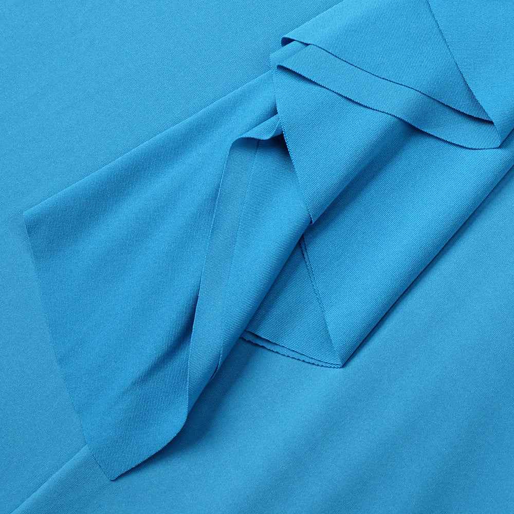 Z0019 Blue High Waist Slim Dress