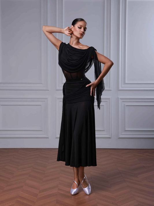 TID modern dance practice suit female ballroom dance practice suit waltz skirt B082/S051