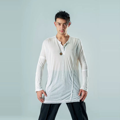 VERNADANCE BANG & VA004  Loose Linen Top