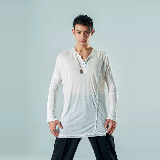 VERNADANCE BANG & VA004  Loose Linen Top