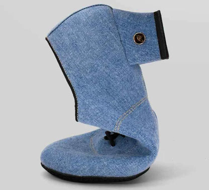 ABA Latin dance shoes professional men's adult high-end dance shoes blue denim national standard soft-soled dance shoes AL9723