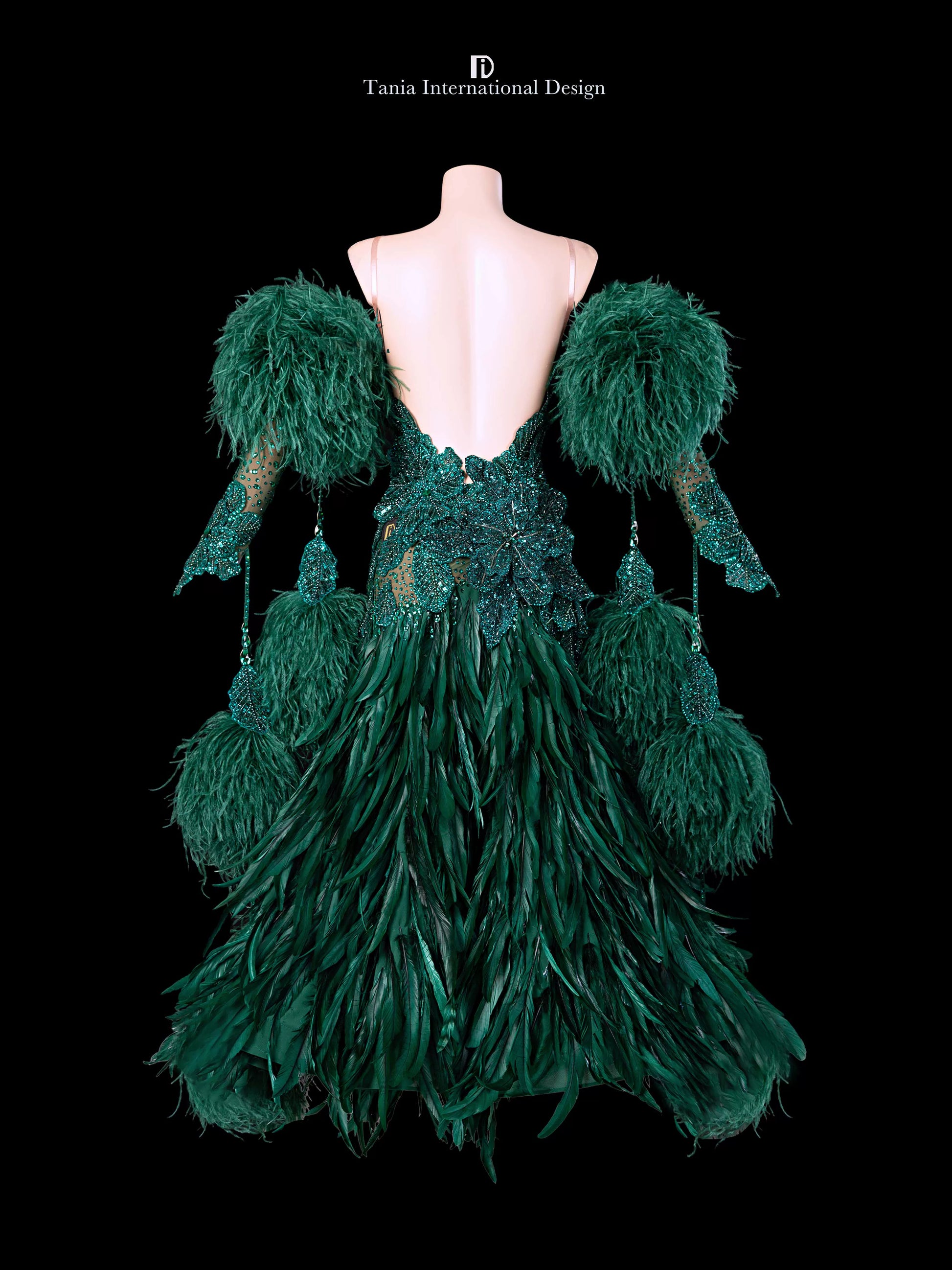 TID M1327 women's ballroom dance dress ballroom dance professional competition costume - Mine·Jas
