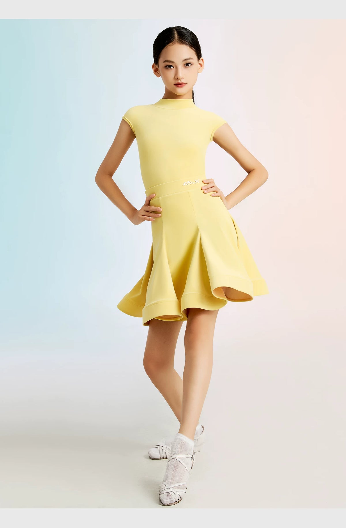 MLX"Cloud Velvet" New Girls' Dance Grading Exam Uniform Advanced Children's Latin Dance Competition Clothing