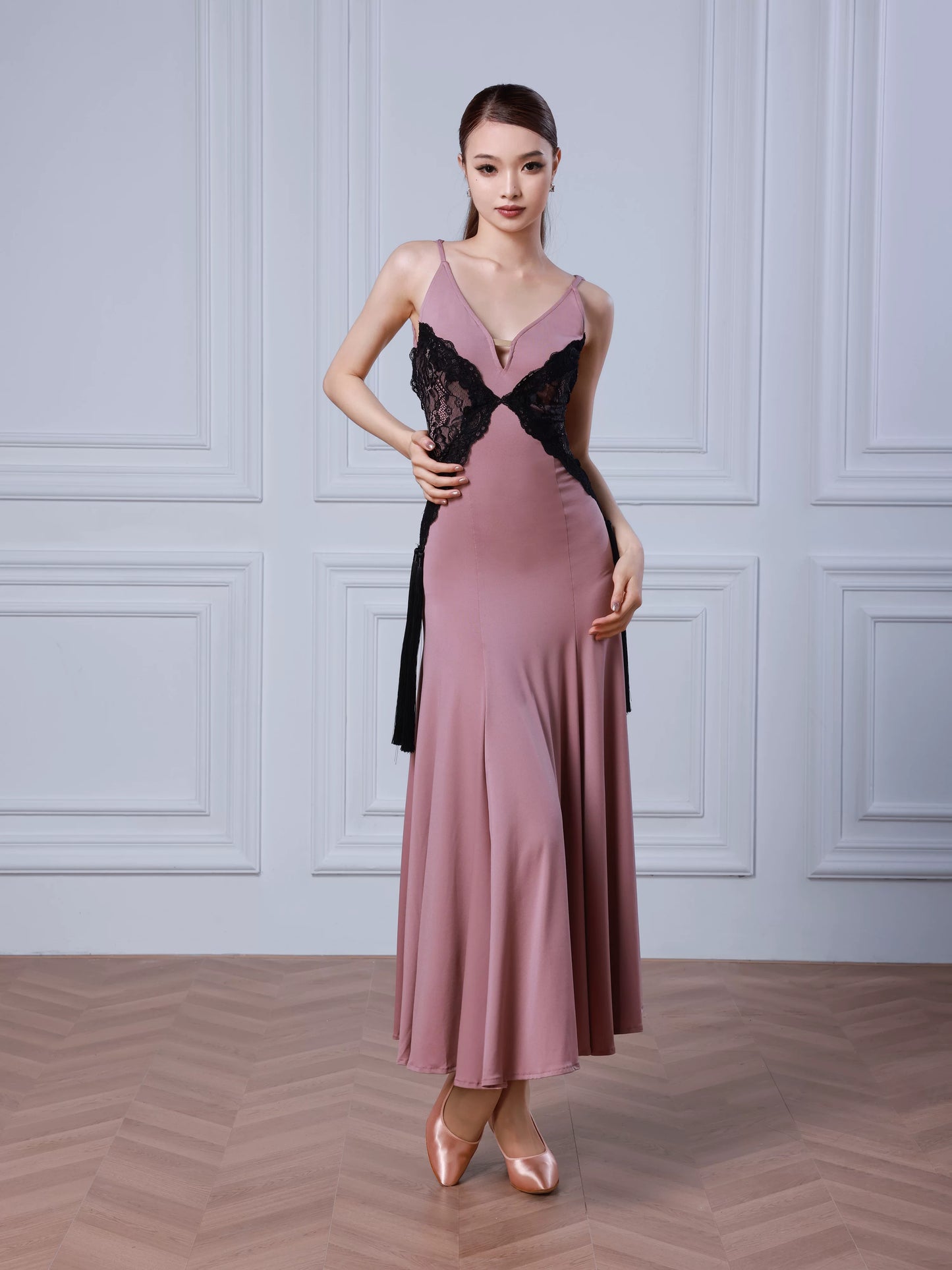 TID modern dance skirt new ballroom dance waltz pendulum dress premium women's dance skirt
