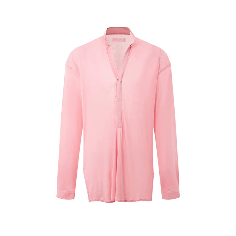 DUYQ "New Men" 008 Classic replica of the national standard men's Latin dance practice clothes, shirts and tops