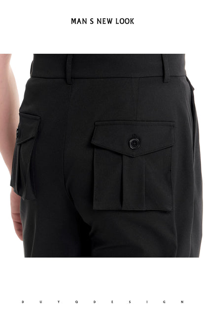 DUYQ "Men's Series" 010 Minimalist high-end straight trousers Latin dance clothes can be practiced and taught