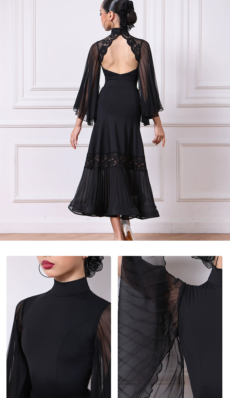 TID Ballroom suit new waltz ballroom dance swing skirt performance suit national standard dance skirt