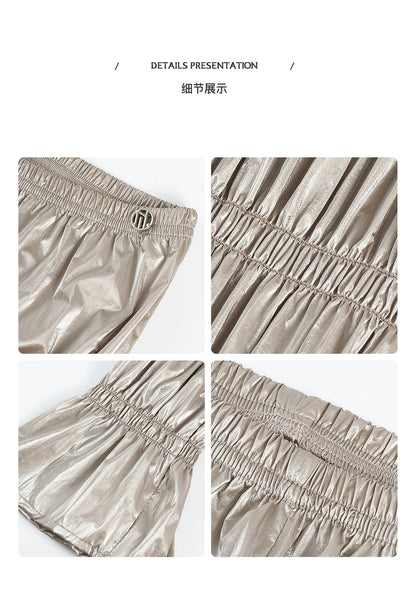 DUYQ Women Sweat Sauna Slimming Dance Pants, High Stretch Full Length Latin Dance Training Pants for Weight Loss Workout