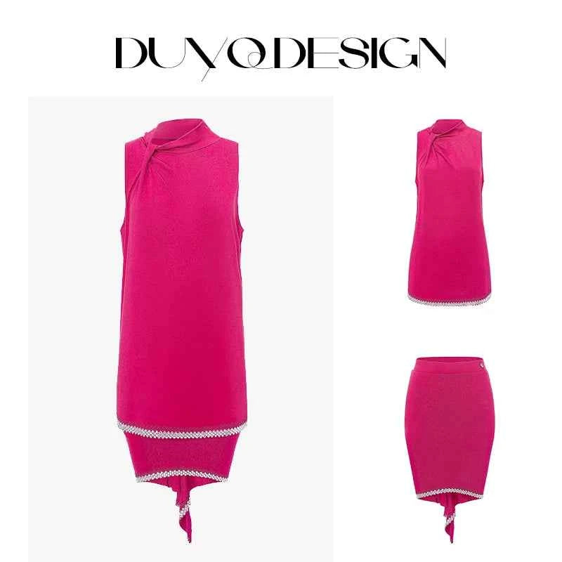 DUYQDSIGN014 Nine-color classic welfare set, including tops and skirts