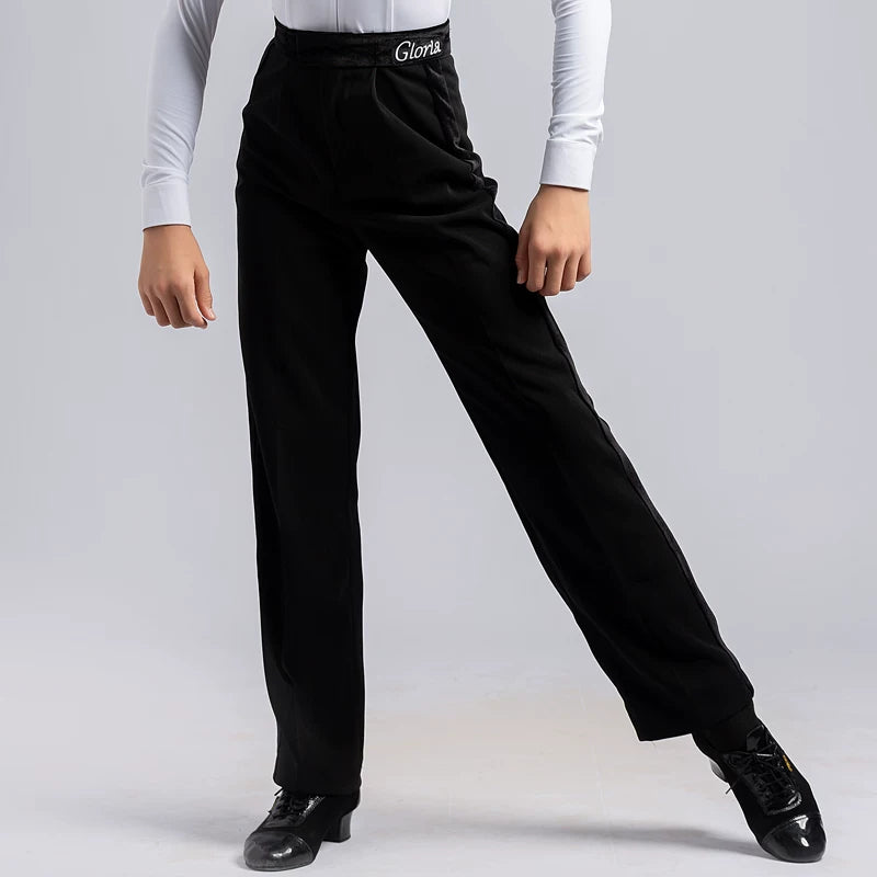 G.DANCE Latin dance boys and children high waist dance training table performance uniform trousers