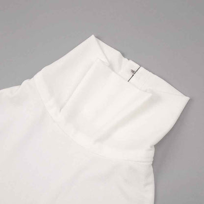 Z0069 High collar halter neck slim long skirt