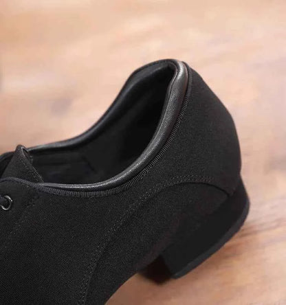 DRH-301 Men's Adult Ballroom Dance Shoes Stretch Cloth Soft Sole Dance Shoes