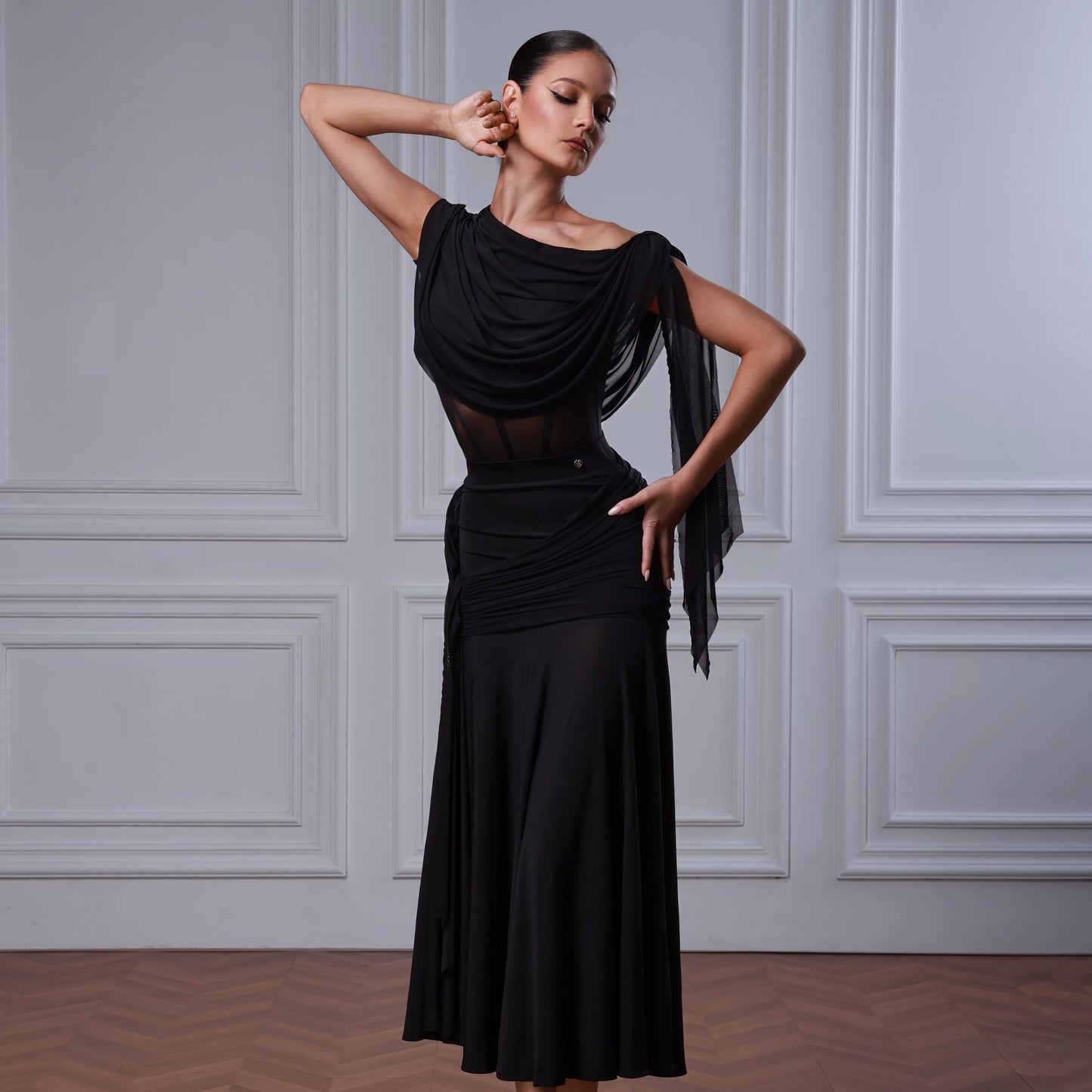 TID modern dance practice suit female ballroom dance practice suit waltz skirt B082/S051