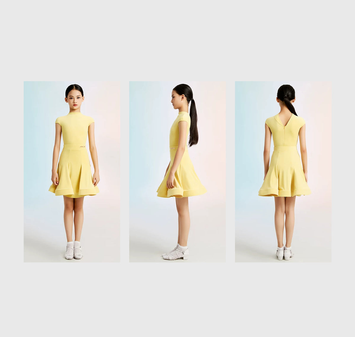 MLX"Cloud Velvet" New Girls' Dance Grading Exam Uniform Advanced Children's Latin Dance Competition Clothing