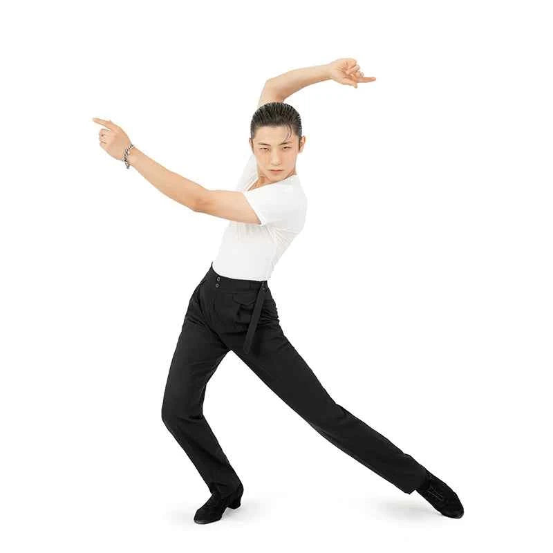 DONGXIN Men's Latin Trousers Radish Dance Pants Ballroom Dance NK160