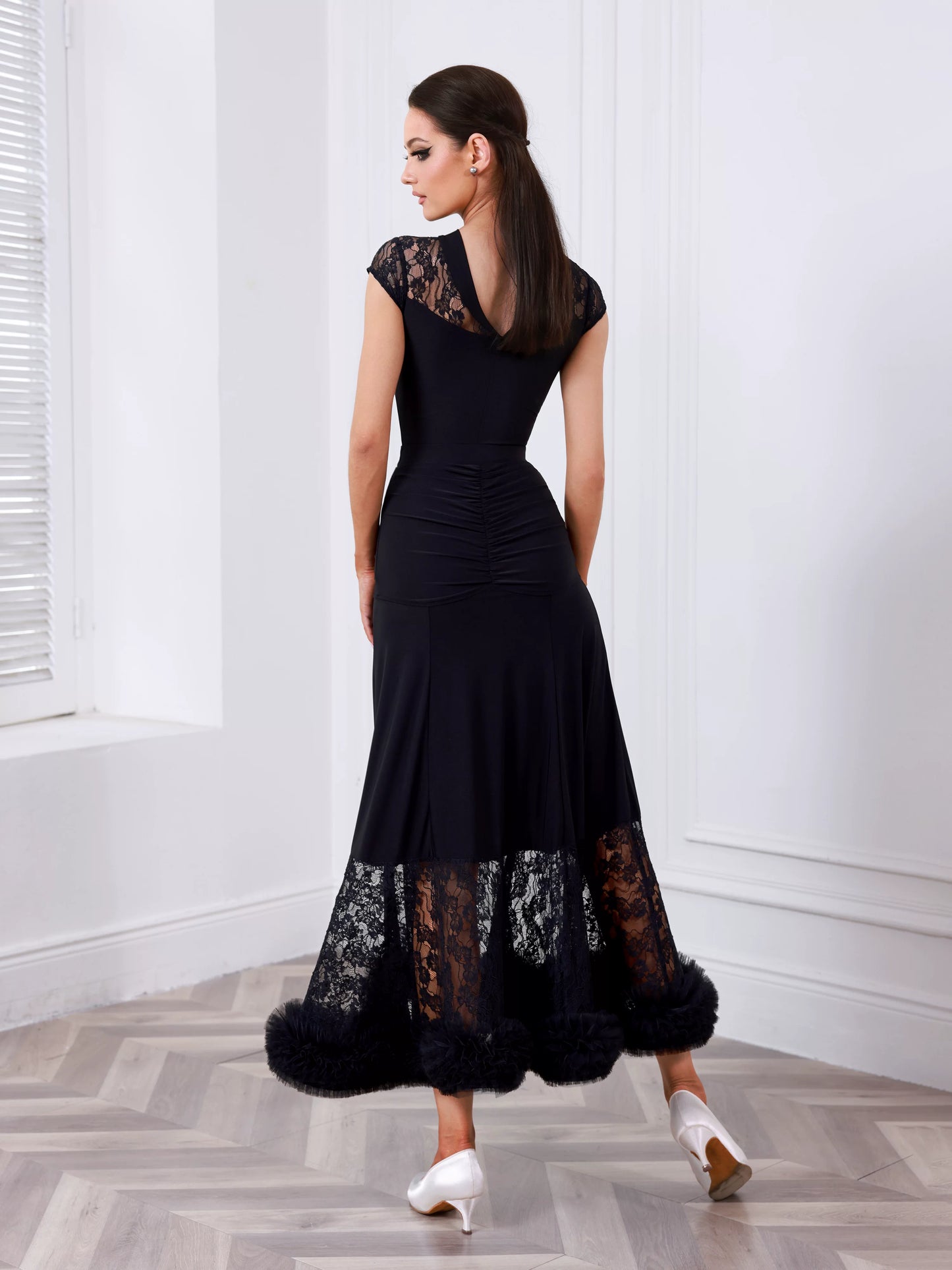 TID female ballroom dance skirt and top national standard practice suit B058/S037