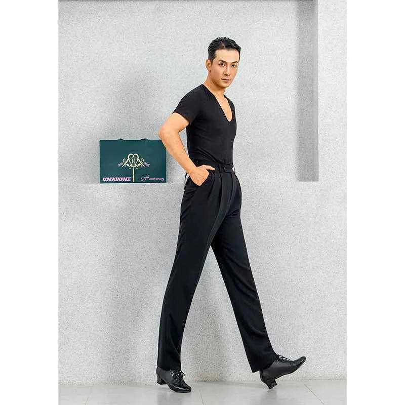 DONGXIN Men's Latin Dance Professional Dancer Trousers NK786