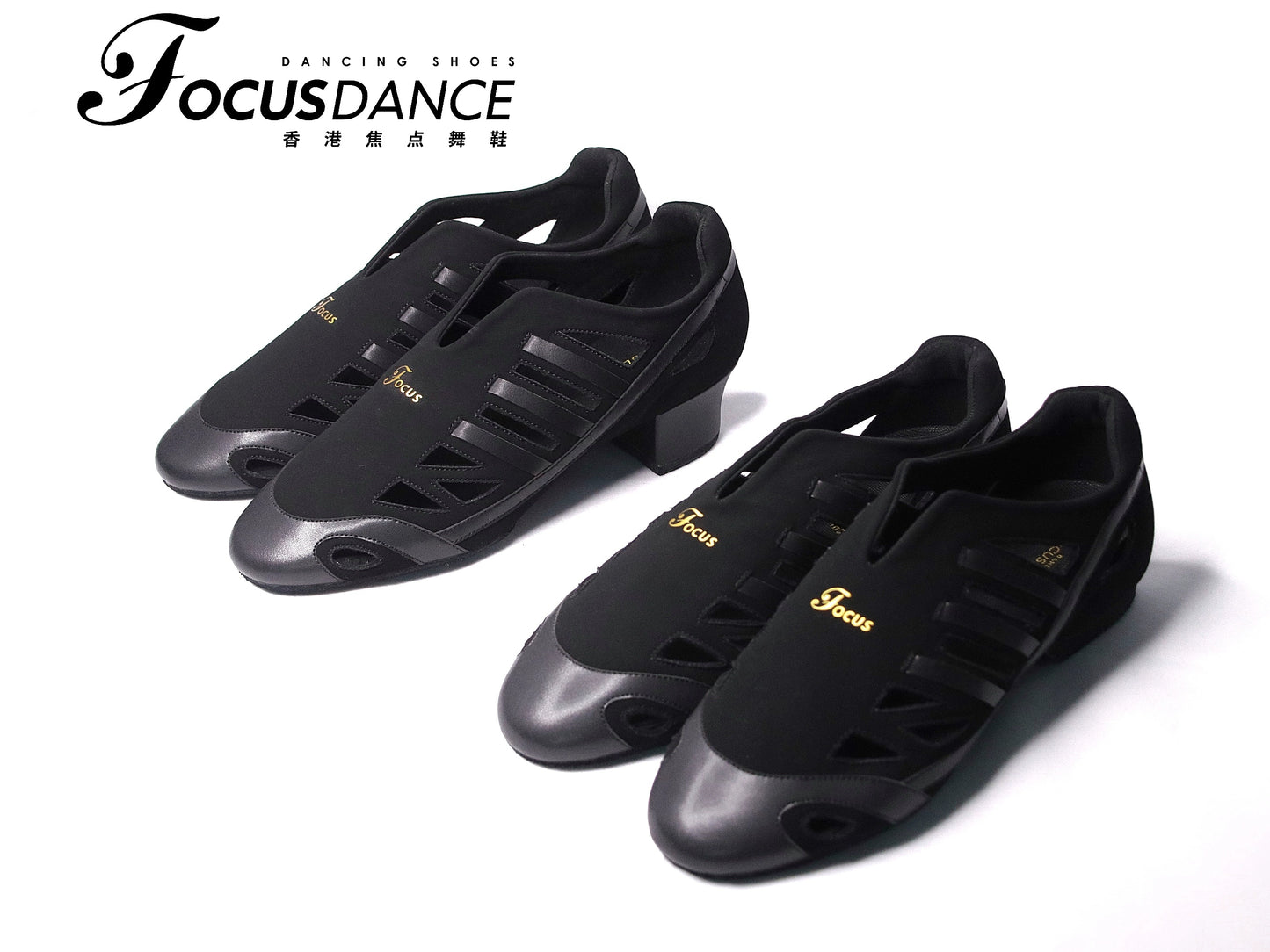 FocusDance  Dance Shoes Original Design Teacher Shoes Breathable Hollow Latin Modern Flat Bottom with Root