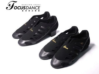 FocusDance  Dance Shoes Original Design Teacher Shoes Breathable Hollow Latin Modern Flat Bottom with Root
