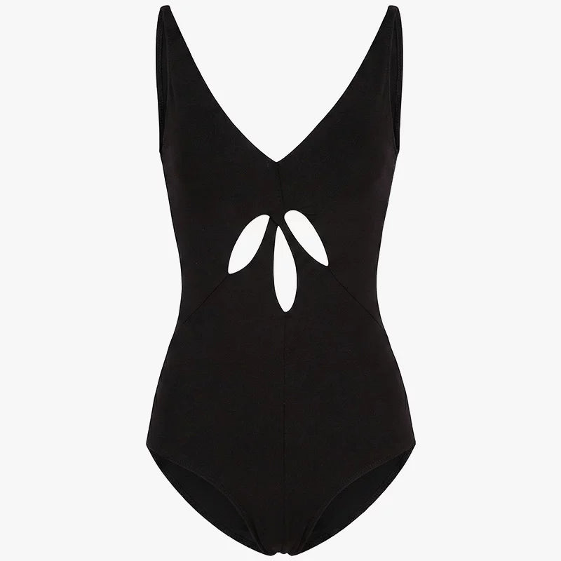 UDANCE Latin dance costume versatile bodysuit slanted shoulder hollow strap Latin dance practice clothes nude clothing