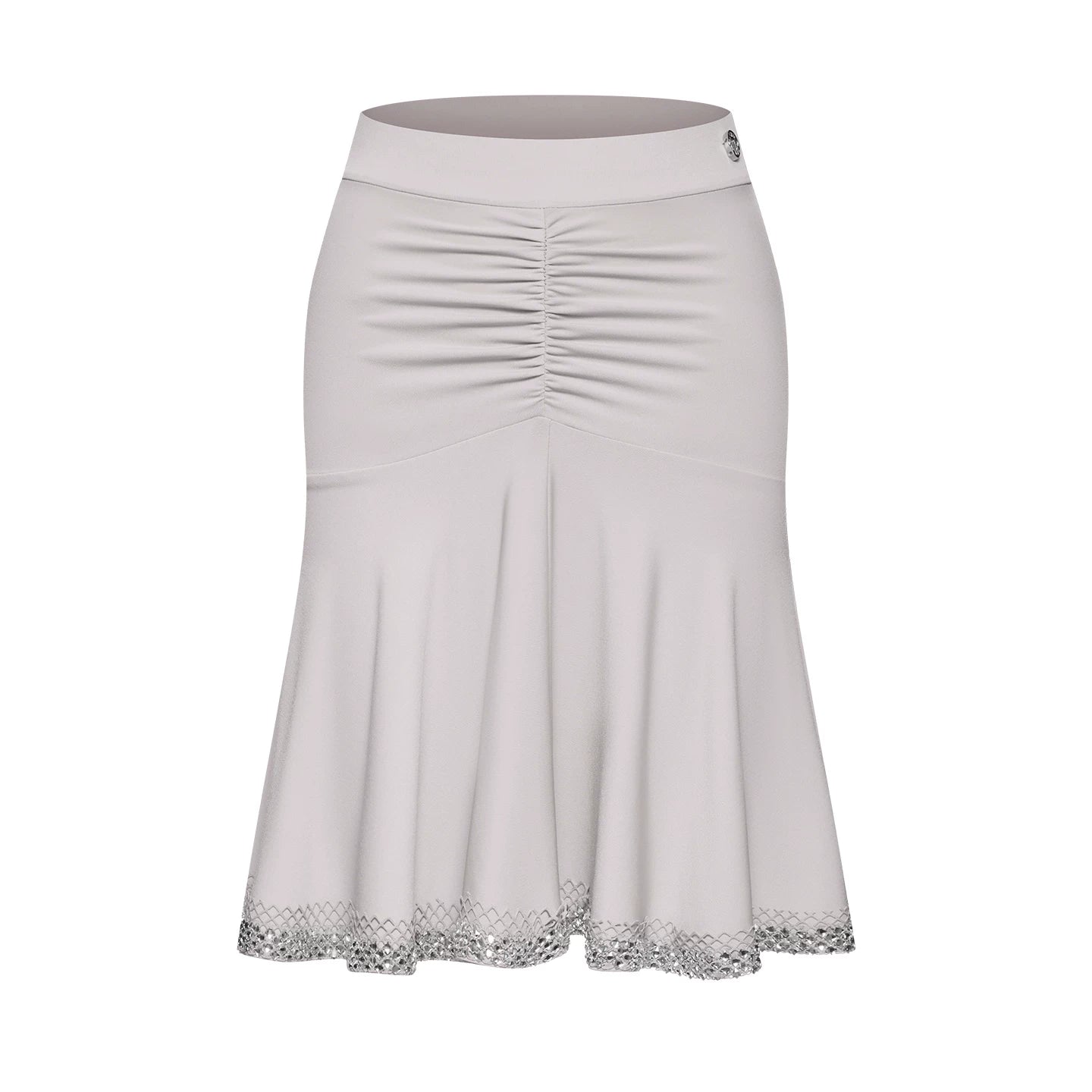 DUYQ children's style "Mountain Awakening Spring" 003 classic slanted shoulder short Latin dance girls' practice clothes professional