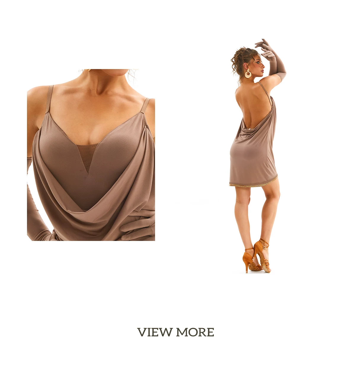 DUYQ [Polina-3] 016 Classic Original Swinging Collar Suspender Dress National Standard Women's Latin Dance Practice Suit