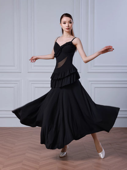 TID Modern Dance Dress New Premium Waltz Dress Adult Ladies Ballroom Dance Dress